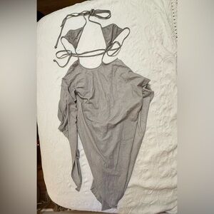 New Darker Wavs Off White Asymmetrical Fairy Dress and Cover Up - Size Small